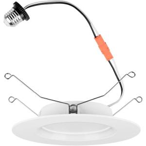 imageLEDVANCE 4quot Night Ring Retrofit Downlight 8W 5 CCT 2700K3000K3500K4000K5000K 700 LMS 90 CRI Energy Star Damp Rated White  1 Pack 657975CCT in One 2700K3000K3500K4000K5000K