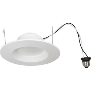 imageSYLVANIA 5quot6quot RT Recessed LED Downlight with Trim 14W 5 CCT Select 2700K  3000K  3500K  4000K  5000K Dimmable 1200 Lumens 2700K Soft White  4 Pack 40638Soft White