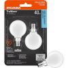 imageSYLVANIA TruWave Natural Series Dcor G165 Light Bulb 40W Equivalent Efficient 45W 350 Lumens Candelabra Base Frosted 5000K Daylight 40798 Soft White 2 Pack