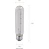 imageSYLVANIA T10 Incandescent 25Watt Tubular Incandescent Bulb Medium Base 230 Lumens 100 CRI 2580K Clear 18491Clear