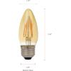 imageSylvania 79721 1 LED Bulb Medium Base Amber