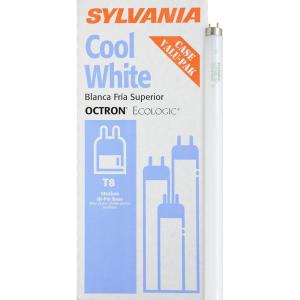imageSYLVANIA 48quot T8 Octron Fluorescent Tube Ecologic Lamp 32W BiPin Base 2450 Lumens 4100K 90 CRI Rapid and Instant Start 22433 Cool White 1 Count Pack of 1Cool White