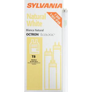imageSYLVANIA 48quot T8 Octron Fluorescent Tube Ecologic Lamp 32W BiPin Base 2450 Lumens 4100K 90 CRI Rapid and Instant Start 22433 Cool White 1 Count Pack of 1Natural White
