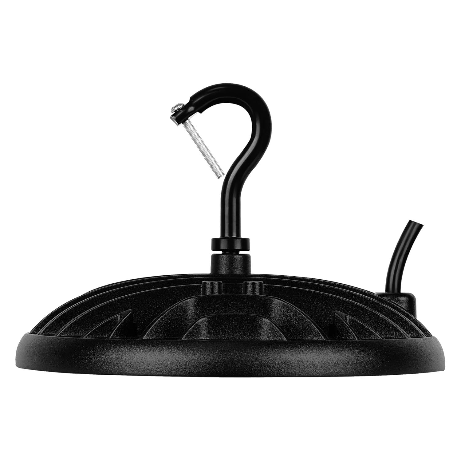 imageSylvania ValueLED UFO High Bay LED Luminaire 100W 11000 LMS 80 CRI 5000K Daylight Black 120V with 6 CordPlug UL Listed  10 Pack 67259