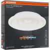 imageSylvania 135quot Flushmount Light Fixture with Integrated LEDs 5 CCT Select 27003000  35004000  5000K Dimmable Damp Rated White Finish  1 Pack 64094
