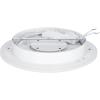 imageSylvania 135quot Flushmount Light Fixture with Integrated LEDs 5 CCT Select 27003000  35004000  5000K Dimmable Damp Rated White Finish  1 Pack 64094