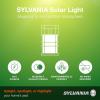 imageSylvania Solar Wall Mount Square Lantern Light with PIR Sensor LED and Battery Included 100 lm 2700K Soft White Silver Finish  1 Pack 62407
