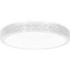 imageSylvania 155quot Flushmount Light Fixture with Integrated LEDs 22W 5 CCT Select 27003000  35004000  5000K Dimmable 1600 LMS HardwireAccessories Included White Finish  1 Pack 64097