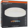 imageSylvania 155quot Flushmount Light Fixture with Integrated LEDs 22W 5 CCT Select 27003000  35004000  5000K Dimmable 1600 LMS HardwireAccessories Included White Finish  1 Pack 64097