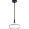 imageSylvania 95quot Pendant Light Fixture with Clear Glass Shade Adjustable Height HardwireAccessories Included MetalBlack Matte  1 Pack 64096