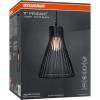 imageSylvania 9quot Pendant Light Fixture 1Bulb Adjustable Heigh with Accessories Hardwire Black Matte Finish  1 Pack 63592