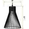 imageSylvania 9quot Pendant Light Fixture 1Bulb Adjustable Heigh with Accessories Hardwire Black Matte Finish  1 Pack 63592