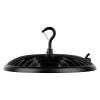 imageSylvania ValueLED UFO High Bay LED Luminaire 200W 22000 LMS 80 CRI 5000K Daylight Black 120V with 6 CordPlug UL Listed 6 Pack 67261
