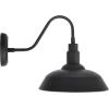 imageLEDVANCE Sylvania Dusk to Dawn Outdoor Barn Lights Farmhouse Wall Sconces with AntiRust Metal Black Exterior Lighting Fixtures for Entryways Porches Sheds Garages  2 Pack 673351 Pack  Dimmable 60W Bulb
