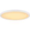 imageSylvania 12 Dual Selectable Slim Ceiling Light Fixture 18W20W24W 190020002400 LMS 5 Color Selectable 27003000  35004000  5000K Dimmable White Finish  1 Pack 67281