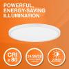 imageSylvania 15 Dual Selectable Slim Ceiling Light Fixture 24W28W32W 220026003000 LMS 5 Color Selectable 27003000  35004000  5000K Dimmable White Finish  1 Pack 67282