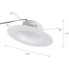 imageSylvania 56 Recessed Downlight LED Kit with Trim 9W 5 Color CCT Selectable 2700K  3000K  3500K  4000K  5000K Dimmable 650 Lumens 2700K Soft White  1 Pack 406375 Cct Selectable