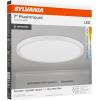 imageSylvania 7 Dual Selectable Slim Ceiling Light Fixture 8W10W12W 8009501150 LMS 5 Color Selectable 27003000  35004000  5000K Dimmable White Finish  1 Pack 67279