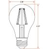 imageSylvania A19 Clear LED White Filament Bulb 115W Dimmable 1500 LMS Medium Base 2700K Soft White  6 Pack 42642