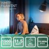 imageSylvania A19 Clear LED White Filament Bulb 115W Dimmable 1500 LMS Medium Base 2700K Soft White  6 Pack 42642