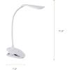 imageSylvania USBPowered ClipOn Portable LED Desk LampReading Light Dimmable Cool White Tap Turn OnOff Batteries Included  1 Pack 64994Cool White