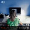 imageSylvania USBPowered ClipOn Portable LED Desk LampReading Light Dimmable Cool White Tap Turn OnOff Batteries Included  1 Pack 64994Cool White