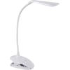 imageSylvania USBPowered ClipOn Portable LED Desk LampReading Light Dimmable Cool White Tap Turn OnOff Batteries Included  1 Pack 64994Cool White