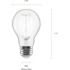 image:imageSylvania Black Light LED Light Bulb 7W A19 Medium Base Clear  2 Pack 450521 Pack