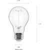 image:imageSylvania Black Light LED Light Bulb 7W A19 Medium Base Clear  2 Pack 450522 Pack