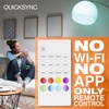 image:imageSylvania QuickSync RGBWSelectable White A19 LED Light Bulb with Remote Control No AppWiFi Required 9W  60W Dimmable 90 CRI Medium Base Frosted Finish  4 Pack 45047PAR3825degree  2 Pack