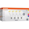image:imageSylvania QuickSync RGBWSelectable White A19 LED Light Bulb with Remote Control No AppWiFi Required 9W  60W Dimmable 90 CRI Medium Base Frosted Finish  4 Pack 45047BR30  4 Pack