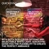 image:imageSylvania QuickSync RGBWSelectable White A19 LED Light Bulb with Remote Control No AppWiFi Required 9W  60W Dimmable 90 CRI Medium Base Frosted Finish  4 Pack 45047A19  4 Pack