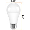 image:imageSylvania QuickSync RGBWSelectable White A19 LED Light Bulb with Remote Control No AppWiFi Required 9W  60W Dimmable 90 CRI Medium Base Frosted Finish  4 Pack 45047A19  4 Pack