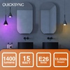 image:imageSylvania QuickSync RGBWSelectable White A19 LED Light Bulb with Remote Control No AppWiFi Required 9W  60W Dimmable 90 CRI Medium Base Frosted Finish  4 Pack 45047A21  4 Pack