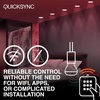image:imageSylvania QuickSync RGBWSelectable White A19 LED Light Bulb with Remote Control No AppWiFi Required 9W  60W Dimmable 90 CRI Medium Base Frosted Finish  4 Pack 45047BR30  4 Pack