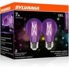 image:imageSylvania Black Light LED Light Bulb 7W A19 Medium Base Clear  2 Pack 450522 Pack