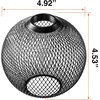 image:imageSYLVANIA White Circular Glass Lamp Shade for Living RoomsHallwaysBedrooms Pairs with SYLVANIA LED Flat Bulb Product 426941 Pack 42703Round Black Mesh Shape