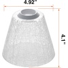 image:imageSYLVANIA White Circular Glass Lamp Shade for Living RoomsHallwaysBedrooms Pairs with SYLVANIA LED Flat Bulb Product 426941 Pack 42703White Trapezoid Shape