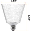 image:imageSYLVANIA White Circular Glass Lamp Shade for Living RoomsHallwaysBedrooms Pairs with SYLVANIA LED Flat Bulb Product 426941 Pack 42703White bulbWhite Trapezoid Shape