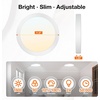 image:imageSylvania 12 Flush Mount LED Fixture 24W 5 Color Select 2700K  5000K 90 CRI 1600 LMS Hardwired White  4 Pack 67376White  4 Pack