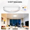 image:imageSylvania 12 Flush Mount LED Fixture 24W 5 Color Select 2700K  5000K 90 CRI 1600 LMS Hardwired White  4 Pack 67376White  4 Pack