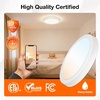 image:imageSylvania 12 Flush Mount LED Fixture 24W 5 Color Select 2700K  5000K 90 CRI 1600 LMS Hardwired White  4 Pack 67376White  4 Pack