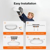 image:imageSylvania 12 Flush Mount LED Fixture 24W 5 Color Select 2700K  5000K 90 CRI 1600 LMS Hardwired White  4 Pack 67376White  4 Pack