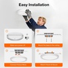 image:imageSylvania 12 Flush Mount LED Fixture 24W 5 Color Select 2700K  5000K 90 CRI 1600 LMS Hardwired White  4 Pack 67376White