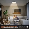 image:imageSylvania 12 Flush Mount LED Fixture 24W 5 Color Select 2700K  5000K 90 CRI 1600 LMS Hardwired White  4 Pack 67376White
