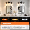 image:imageSylvania 1823 Bathroom Light Fixture with 3 Clear Glass Shade Iron with Black Finish E26 Medium Base Vanity Lights for Bathrooms Foyers Entryways  1 Pack 679043 light