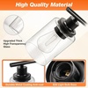 image:imageSylvania 1823 Bathroom Light Fixture with 3 Clear Glass Shade Iron with Black Finish E26 Medium Base Vanity Lights for Bathrooms Foyers Entryways  1 Pack 679043 light