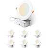 image:imageSylvania 6 Slim Microdisk Downlight 12W 5 CCT Select 2700K  5000K 1000 LMS 90 CRI Dimmable WetRated White  12 Pack 673785CCT in One 2700K3000K3500K4000K5000K