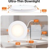 image:imageSylvania 6 Slim Microdisk Downlight 12W 5 CCT Select 2700K  5000K 1000 LMS 90 CRI Dimmable WetRated White  12 Pack 673785CCT in One 2700K3000K3500K4000K5000K