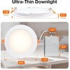 image:imageSylvania 6 Slim Microdisk Downlight 12W 5 CCT Select 2700K  5000K 1000 LMS 90 CRI Dimmable WetRated White  12 Pack 673785CCT in One 2700K3000K3500K4000K5000K
